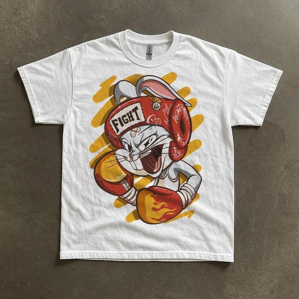 White And Red Bugs Bunny Tee